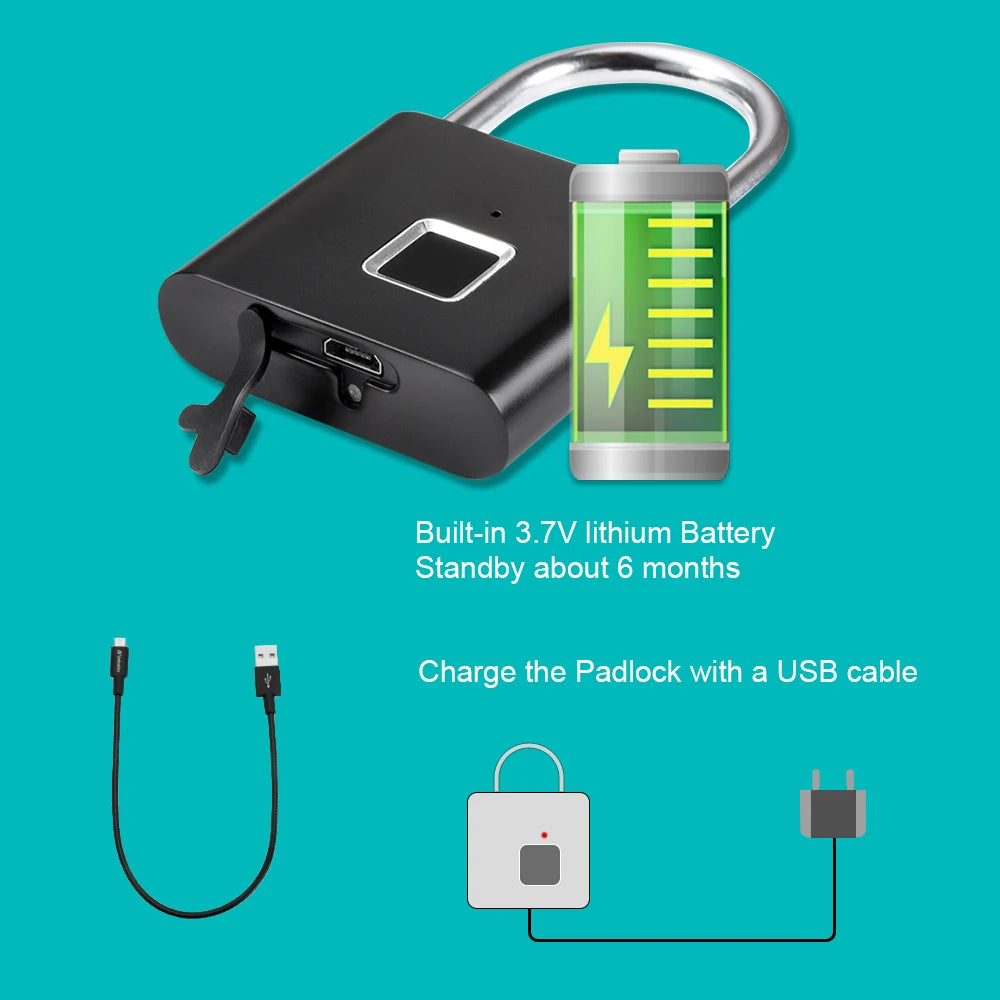 waterproof finger print Z lock