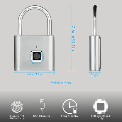 waterproof finger print Z lock