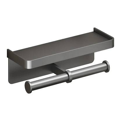 ELEGANT TOILET PAPER HOLDER WITH SHELF