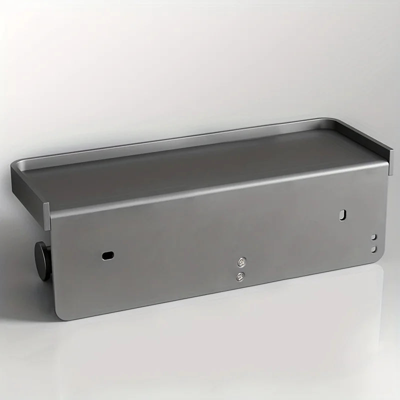 ELEGANT TOILET PAPER HOLDER WITH SHELF